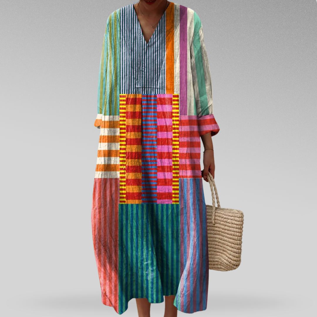 Ottilie | Robe géométrique moderne et flatteuse