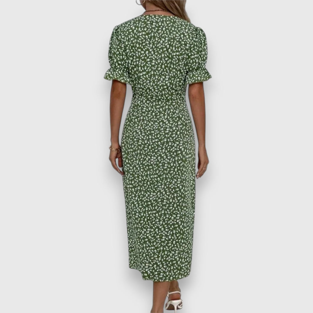 Robe Gloria À Boutons Latéraux