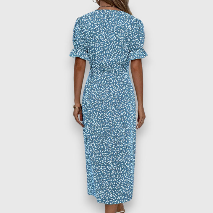 Robe Gloria À Boutons Latéraux