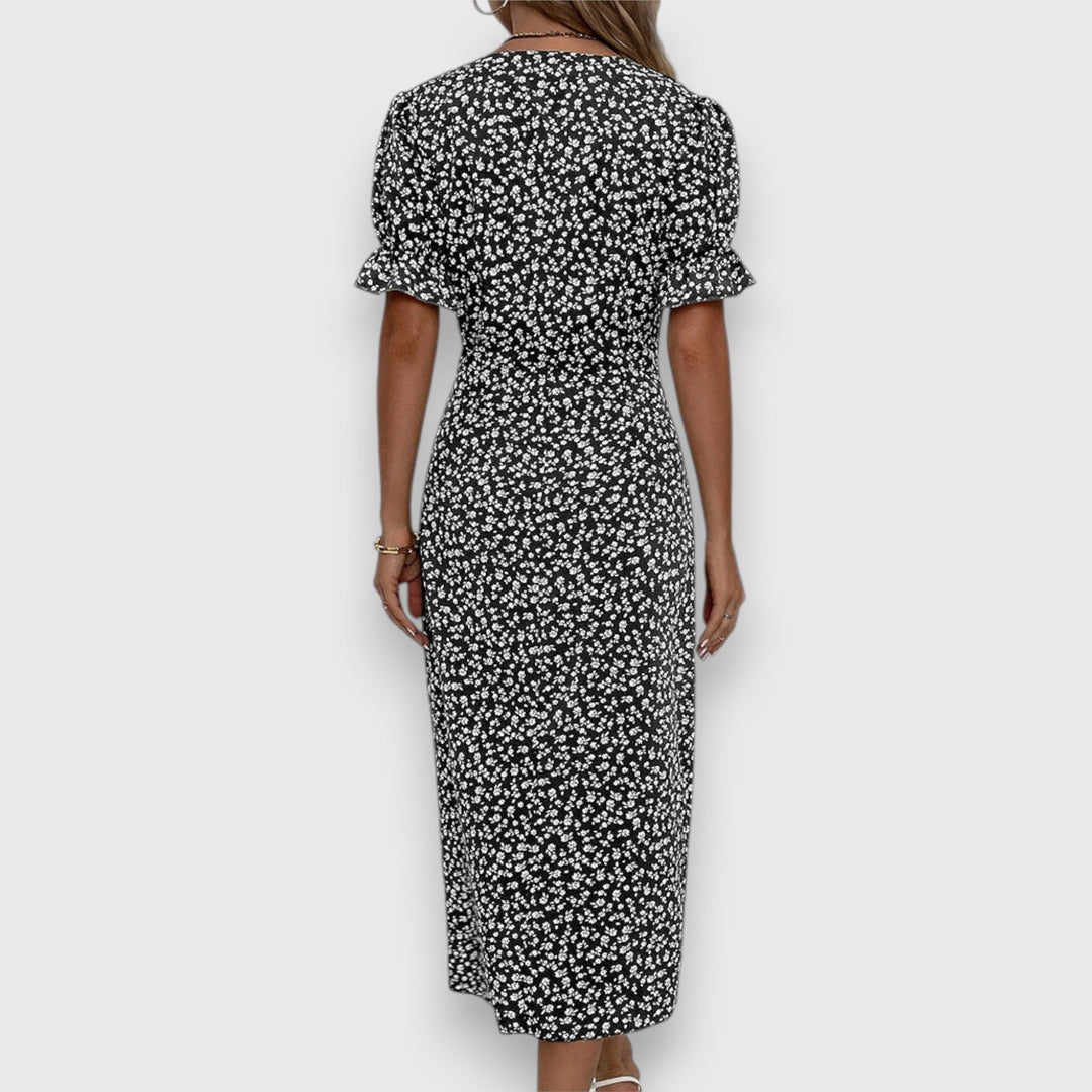 Robe Gloria À Boutons Latéraux