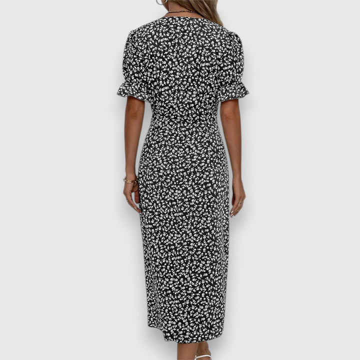 Robe Gloria À Boutons Latéraux