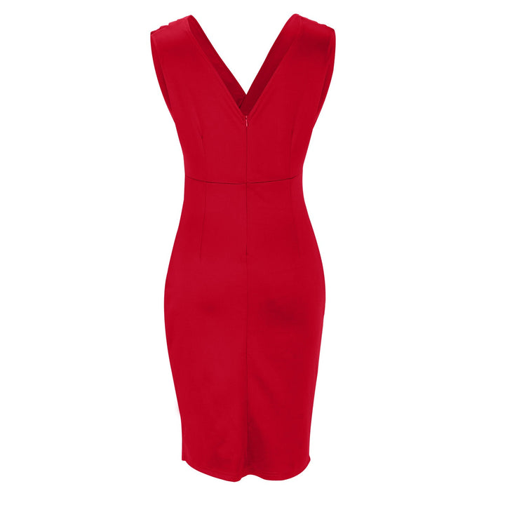 Florine | Robe Cintrée à Décolleté en V et Fente