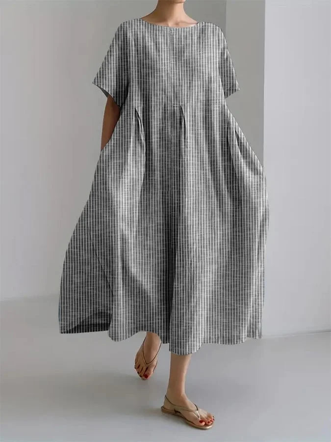 Bianca | Robe longue décontractée au style rétro et à la coupe confortable