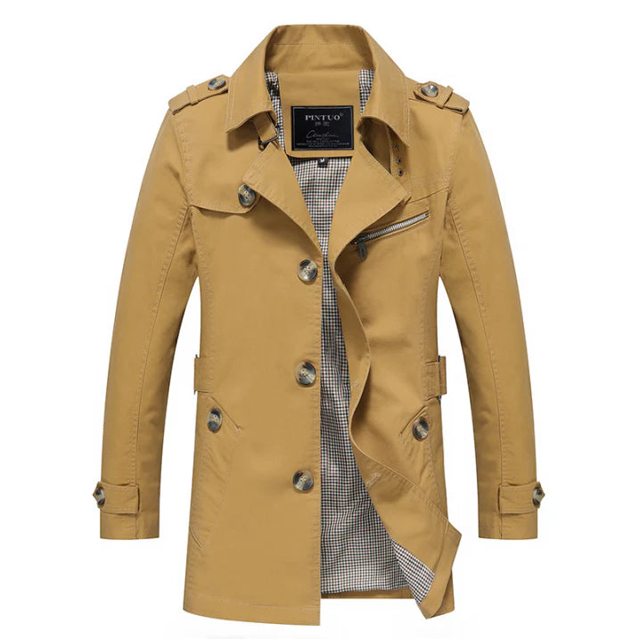 Trench Homme Long à Double Boutonnage | Hiver