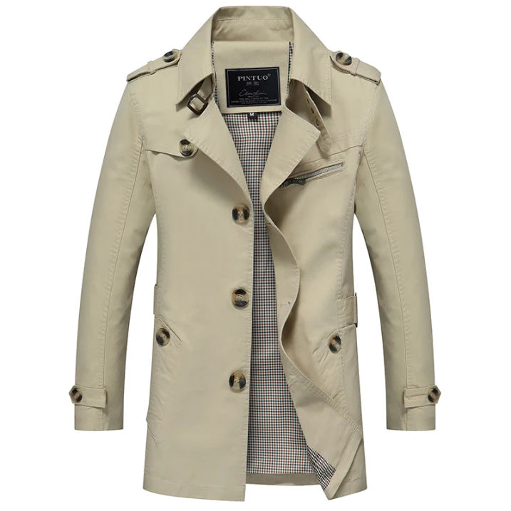 Trench Homme Long à Double Boutonnage | Hiver