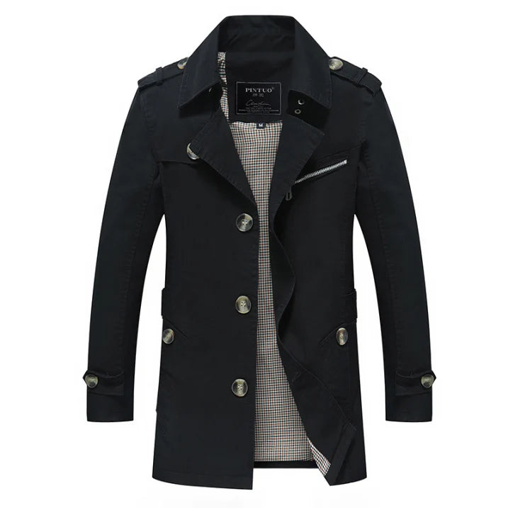 Trench Homme Long à Double Boutonnage | Hiver