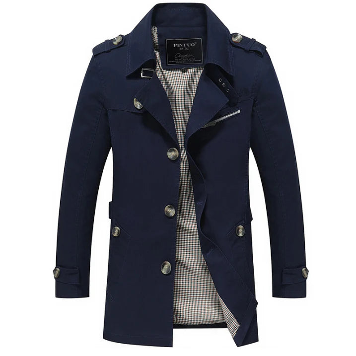 Trench Homme Long à Double Boutonnage | Hiver
