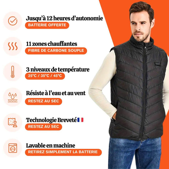 Veste Chauffante Bernard™ - Affrontez l'hiver avec style et chaleur