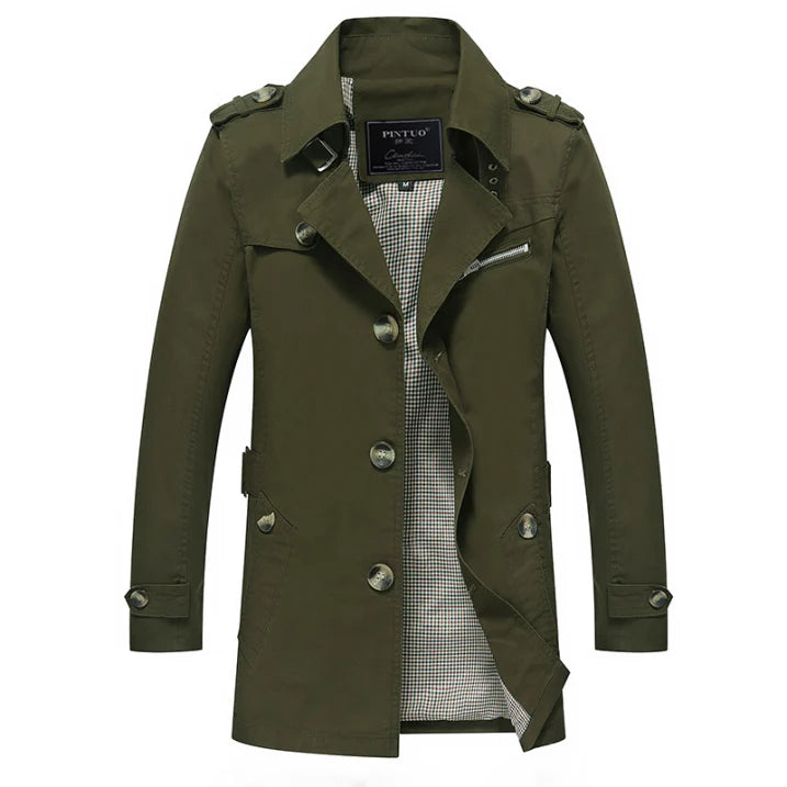Trench Homme Long à Double Boutonnage | Hiver