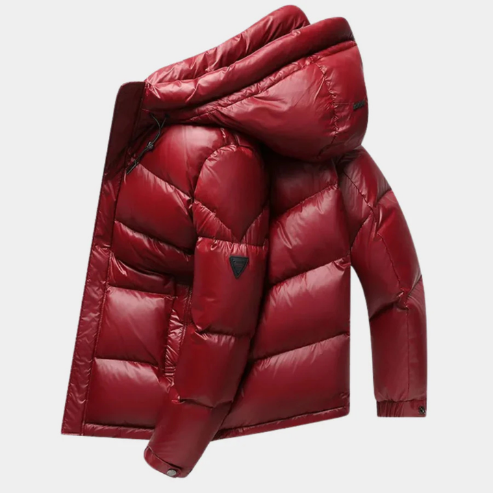 Doudoune Homme Hiver à Capuche – Fermeture Éclair, Chaude et Stylée