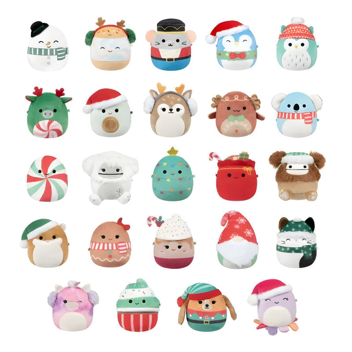 🎄 Calendrier de l’Avent avec poupées en peluche dans des boîtes surprises
