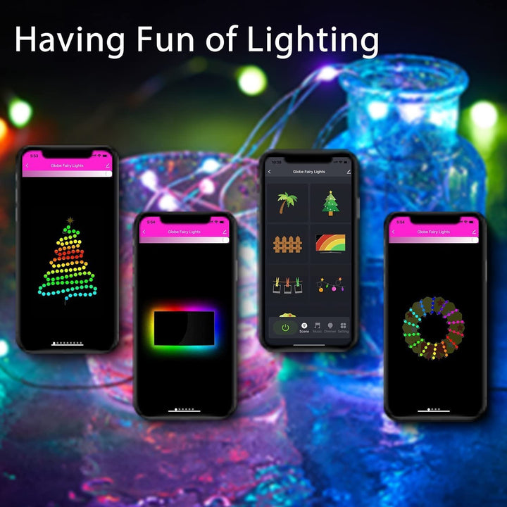 Guirlande Lumineuse LED Intelligente RVB avec Synchronisation Musicale