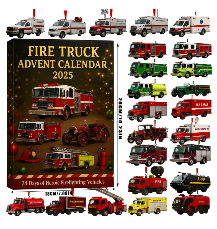 🎄 Calendrier de l'Avent Camion de pompiers 2025 🚒🔥
