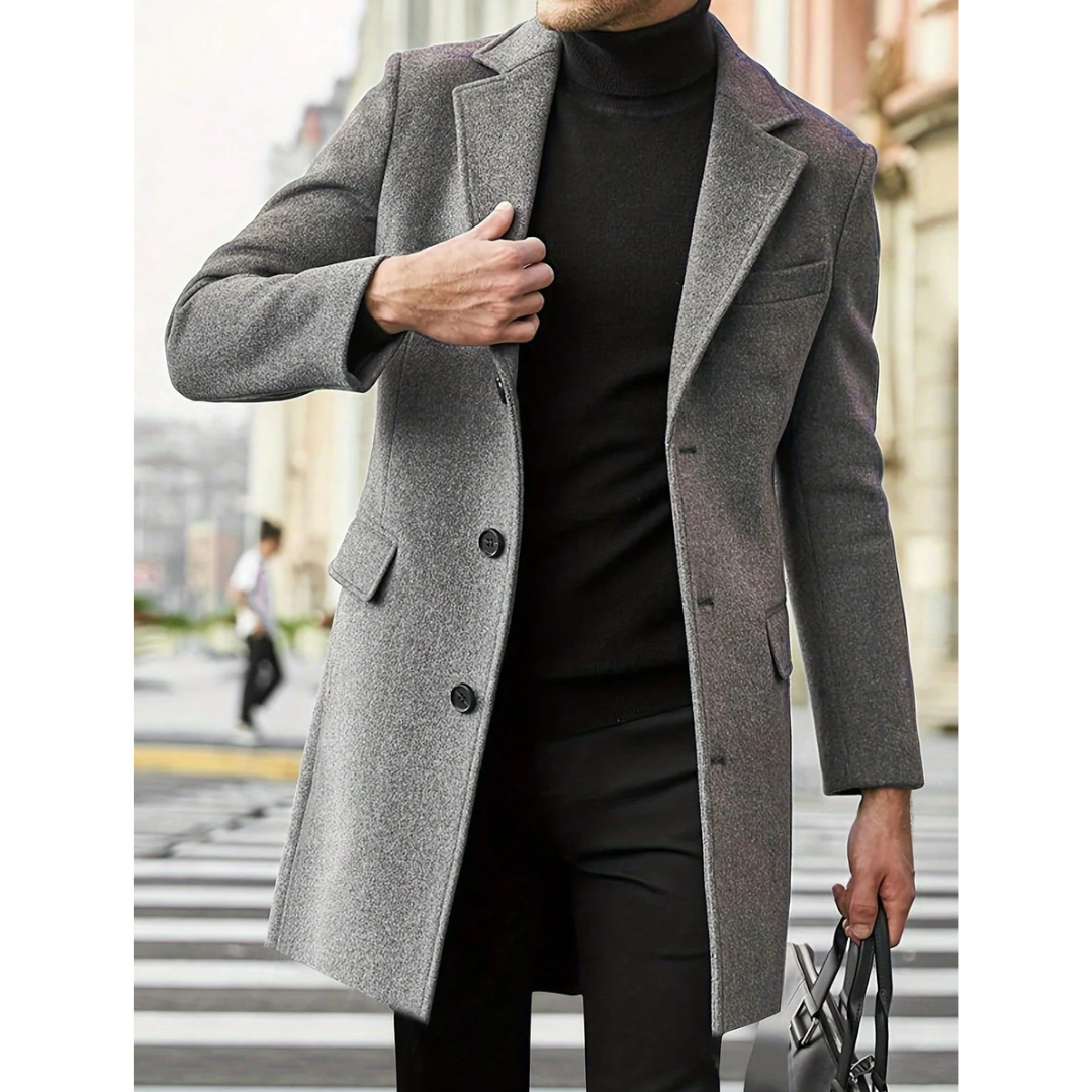 Trench Homme Classique Chaud pour l’Hiver | Long