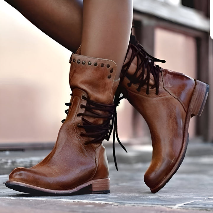 ANNIA™ | Bottes en cuir élégantes