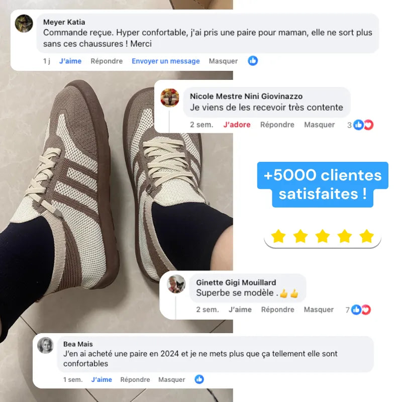 ErgoNova™ - Baskets à confort orthopédique pour femme