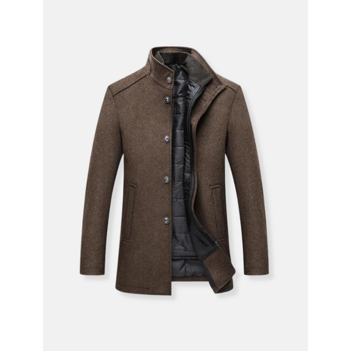 Trench Homme à Manches Longues | Fermeture Éclair