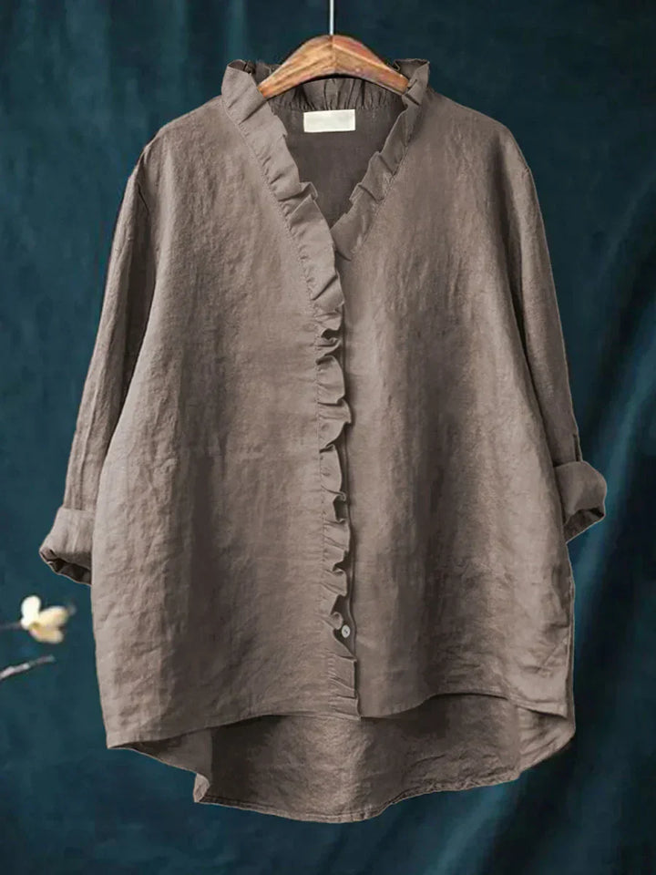 Chemise Almina Décontractée En coton & En Lin