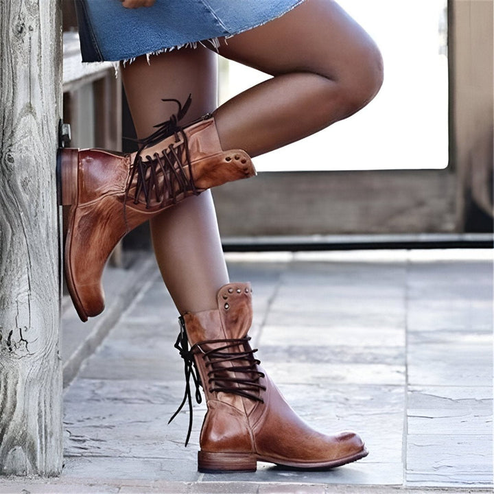 ANNIA™ | Bottes en cuir élégantes