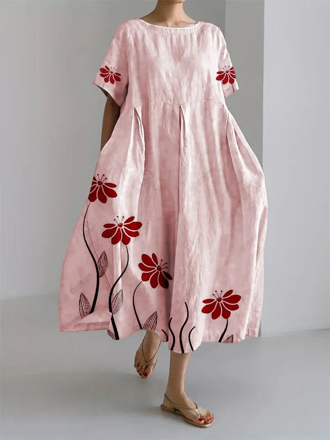 SABRINA | Robe Longue Fleurie avec Élégance Naturelle et Confort Absolu pour Chaque Instant Décontracté