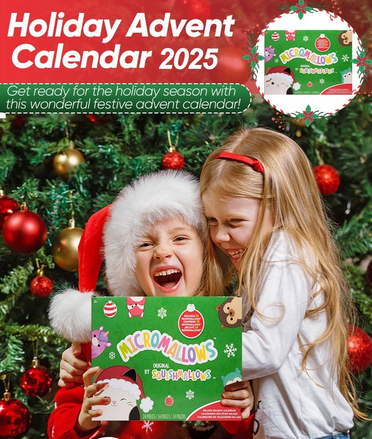 🎄 Calendrier de l’Avent avec poupées en peluche dans des boîtes surprises