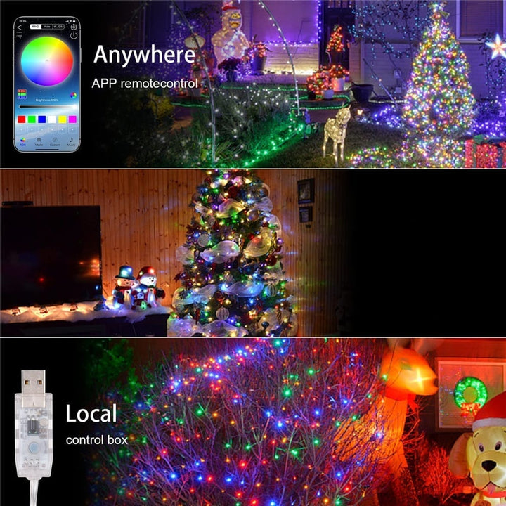 Guirlande Lumineuse LED Intelligente RVB avec Synchronisation Musicale