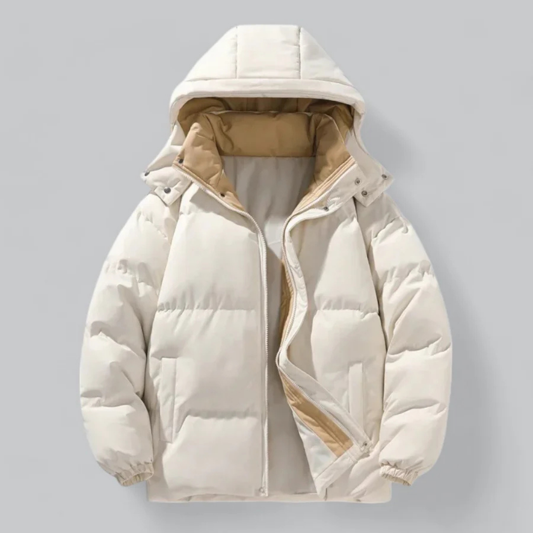 ÉTIENNE | Doudoune Homme Hiver | Classique, Chaude et a Capuche