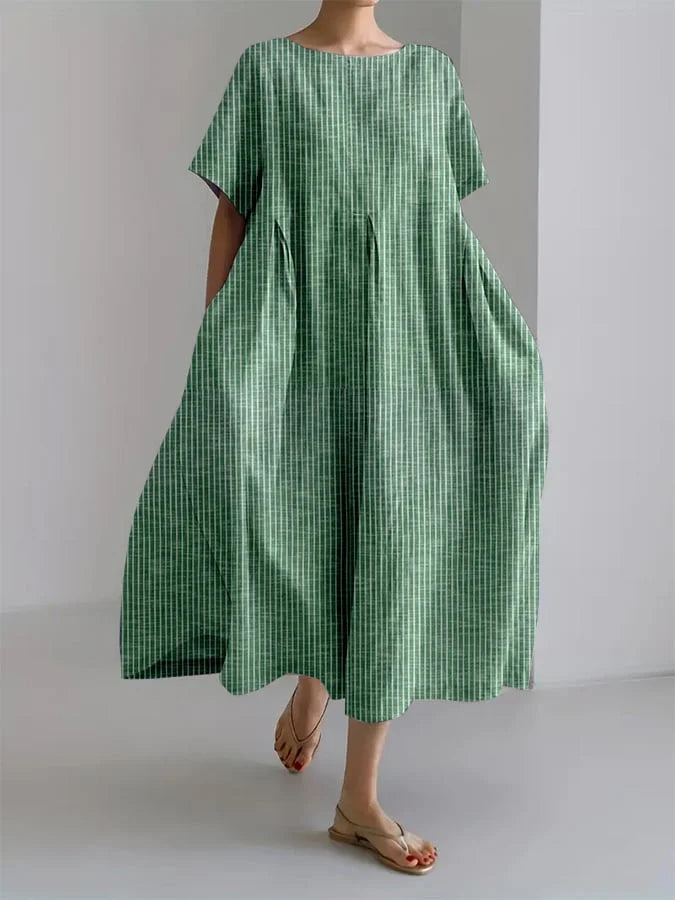 Bianca | Robe longue décontractée au style rétro et à la coupe confortable