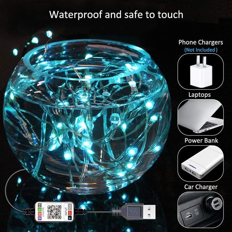 Guirlande Lumineuse LED Intelligente RVB avec Synchronisation Musicale