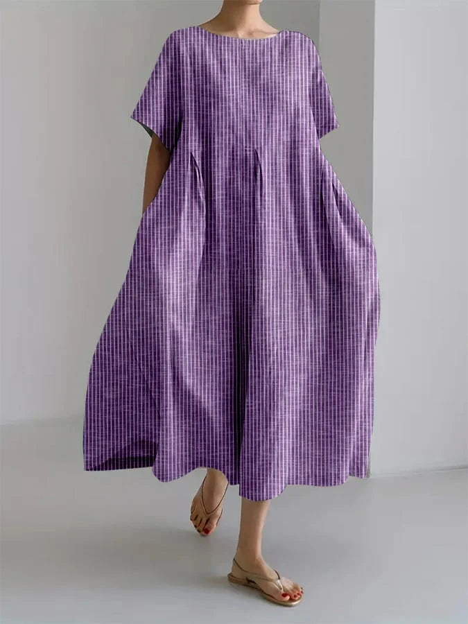 Bianca | Robe longue décontractée au style rétro et à la coupe confortable