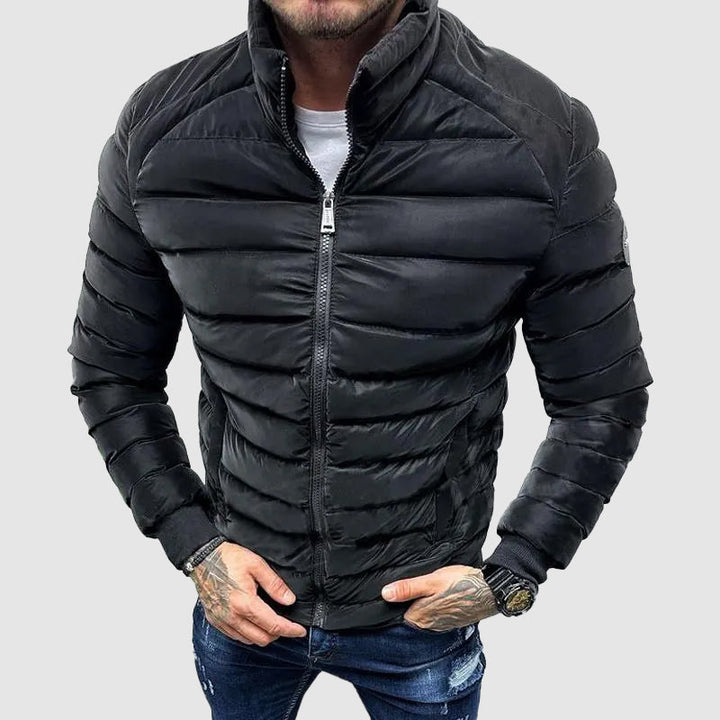 Doudoune Homme d’Hiver à Coupe Slim – Chaude et Stylée