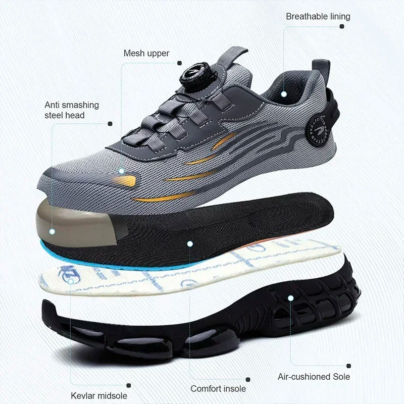 BORIS | Chaussures de Sécurité Homme | Anti-Coupure, Confort et Anti-Dérapant