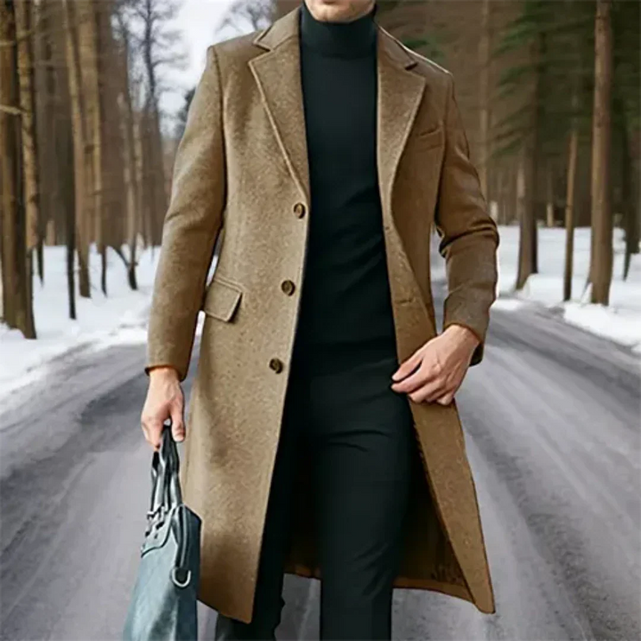 Trench Homme Classique Chaud pour l’Hiver | Long