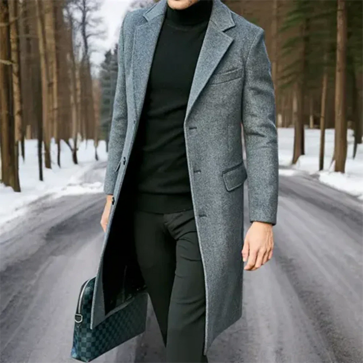 Trench Homme Classique Chaud pour l’Hiver | Long