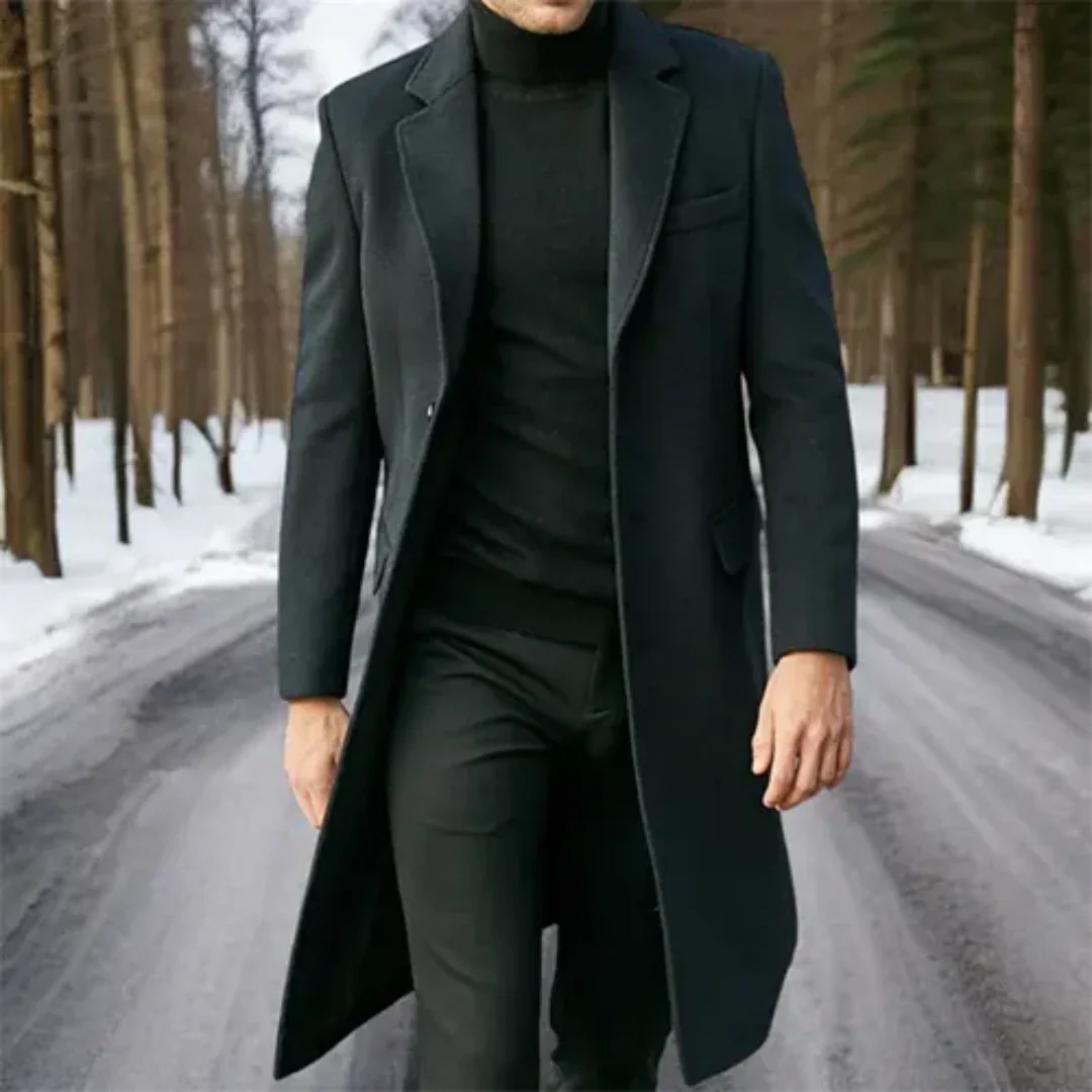 Trench Homme Classique Chaud pour l’Hiver | Long