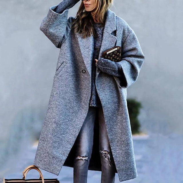 Karliney | Trench-Coat Long d’Hiver pour Femme | Chaud