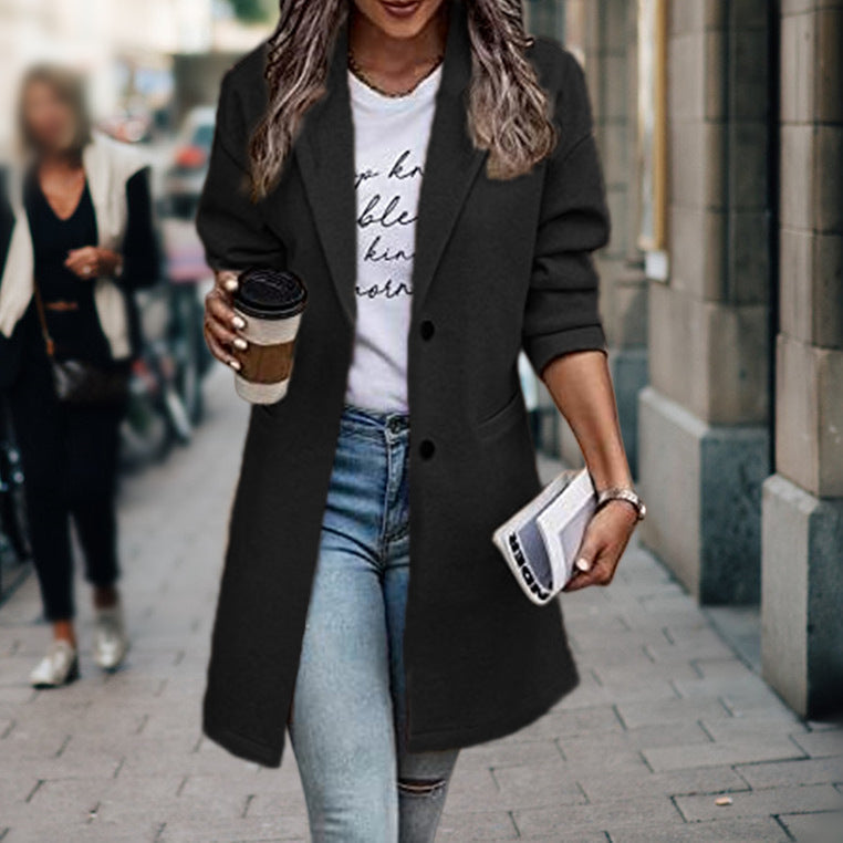 Trench-Coat Long Moderne pour Femme | Chaud