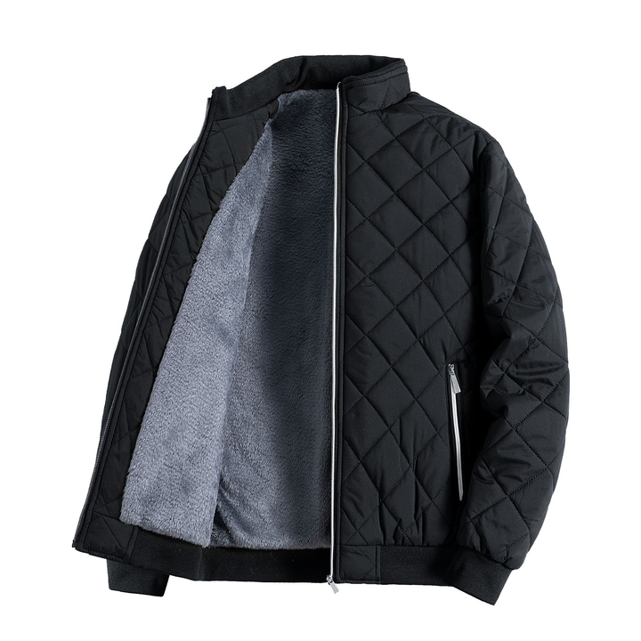 Veste Homme en Polaire Matelassée – Chaude et Décontractée