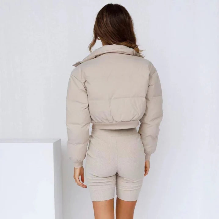 Veste courte à capuche pour femme | Mi-saison
