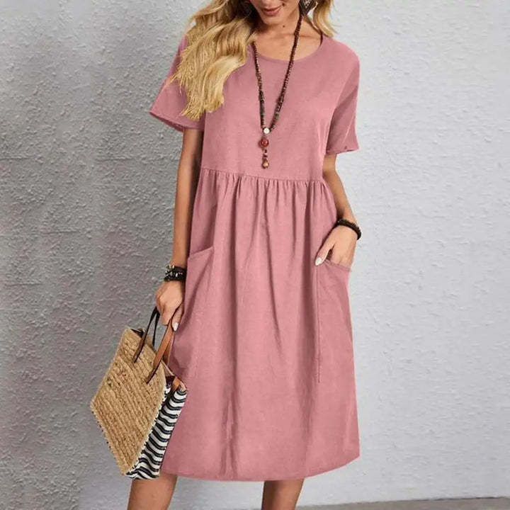 Robe à Poches en Coton et Lin Everyday Charm™