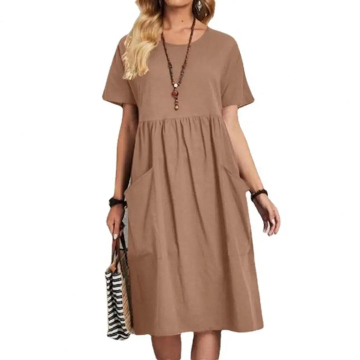 Robe à Poches en Coton et Lin Everyday Charm™