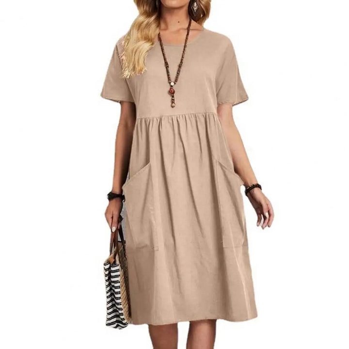 Robe à Poches en Coton et Lin Everyday Charm™