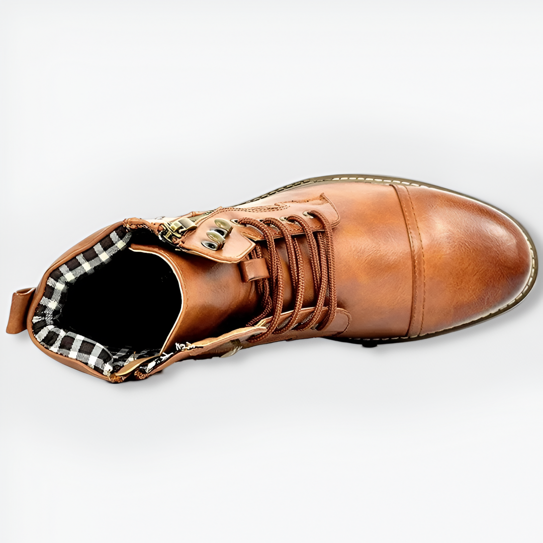 Rémi™ | Bottines à Lacets en Cuir de Luxe