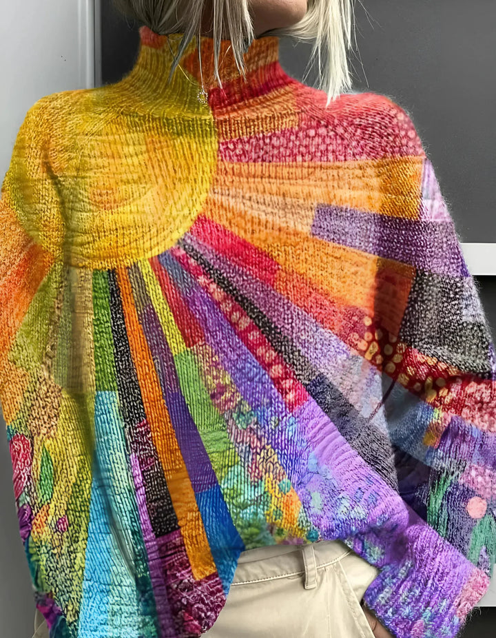 Ada - Cheerful Colorful Turtleneck