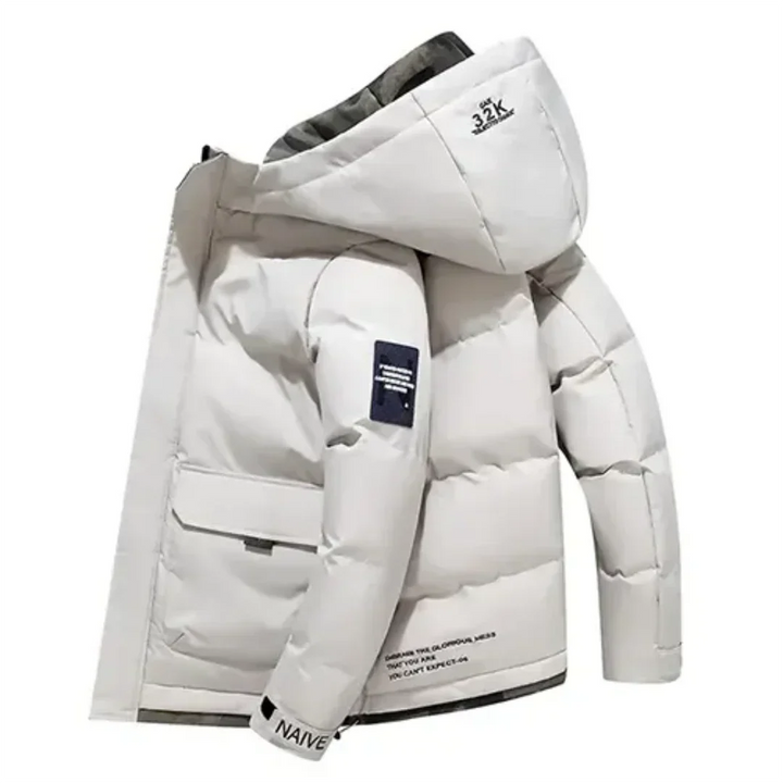 Doudoune Homme Hiver Chaude à Capuche | Poche Avant