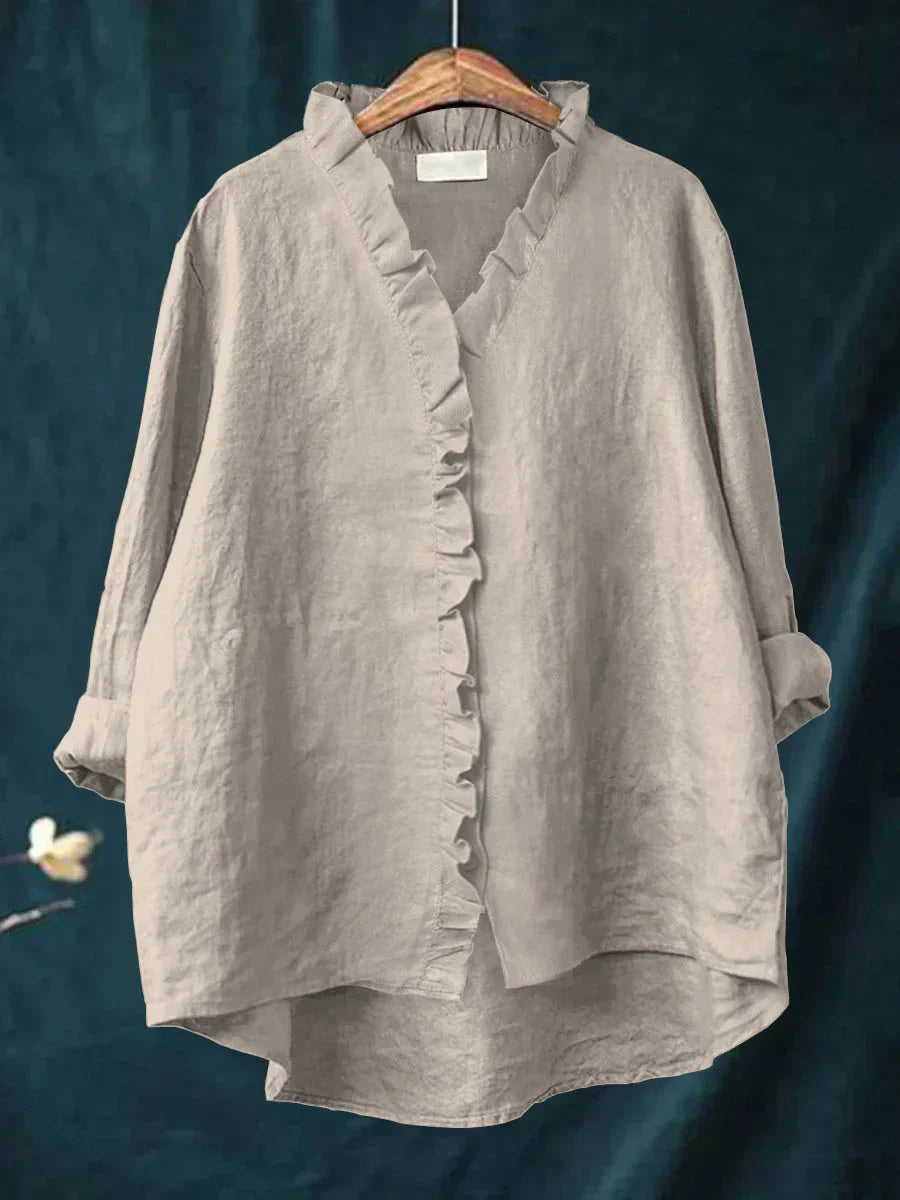 Chemise Almina Décontractée En coton & En Lin