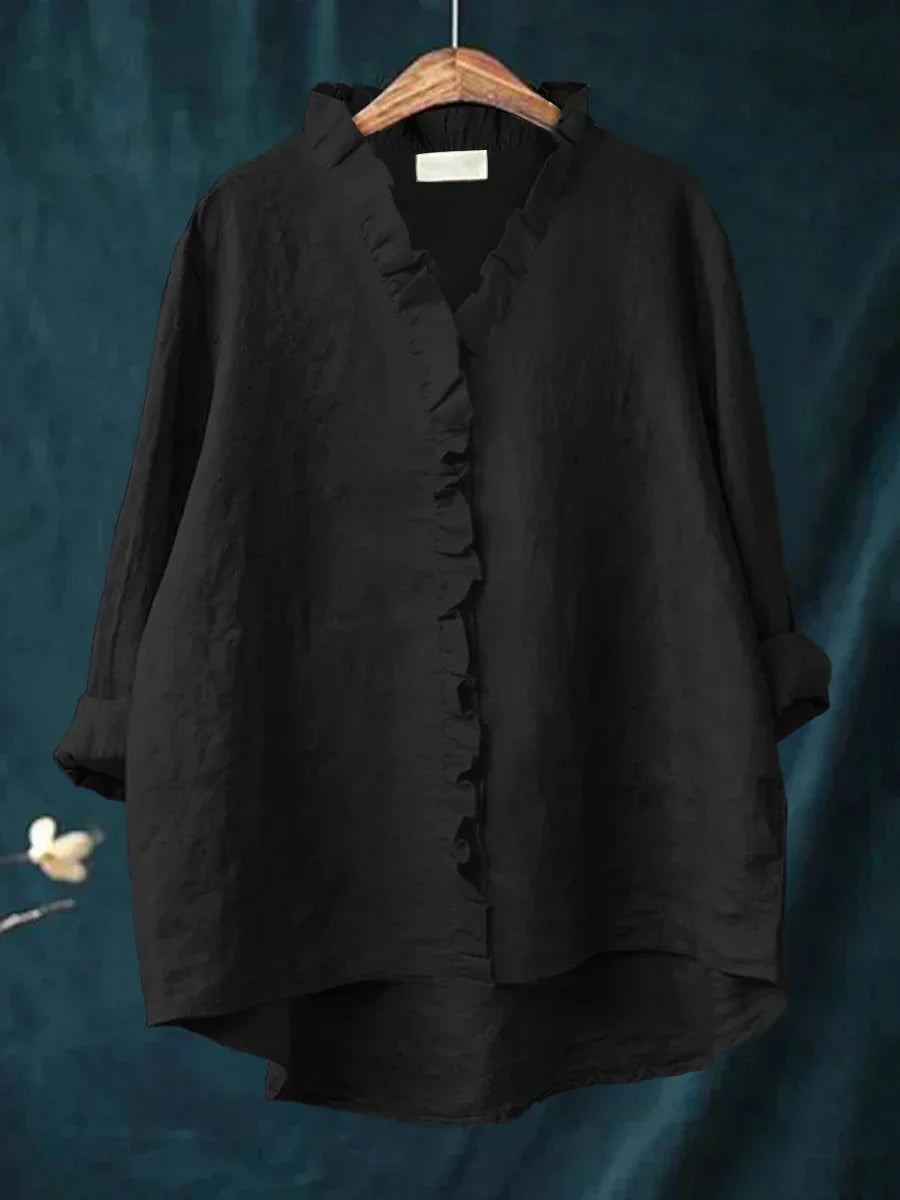 Chemise Almina Décontractée En coton & En Lin