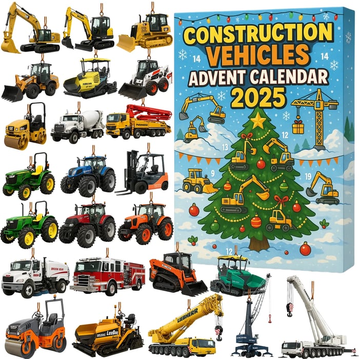🚜 Calendrier de l’Avent Véhicules de Chantier 2025