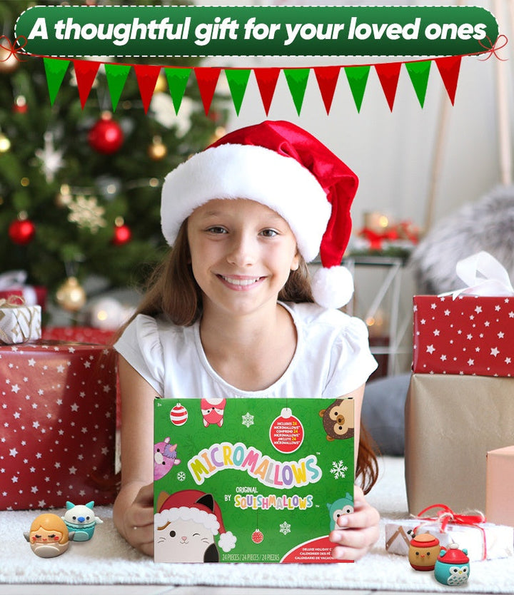 🎄 Calendrier de l’Avent avec poupées en peluche dans des boîtes surprises