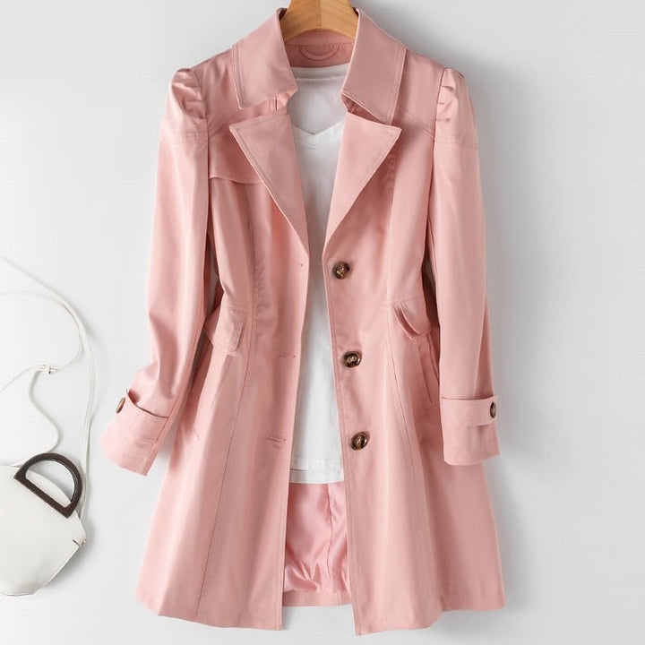 Wrenlee | Manteau Trench Décontracté Femme | Duvet à Boutons